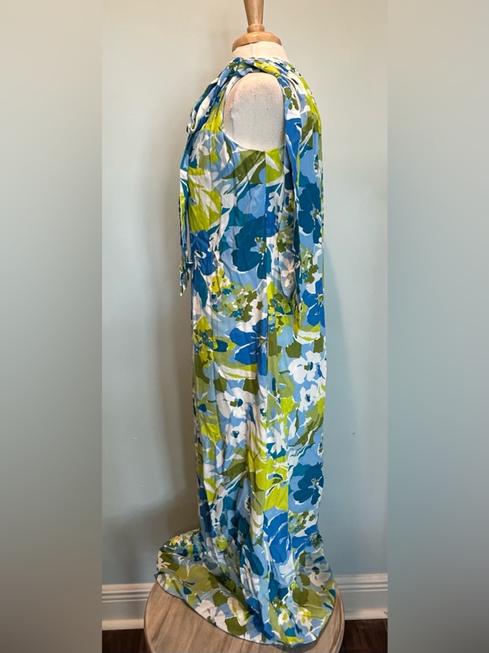 Buru x Kelly Golightly Caryatid Floral Tropical one shoulder maxi dress size M - Picture 7 of 16